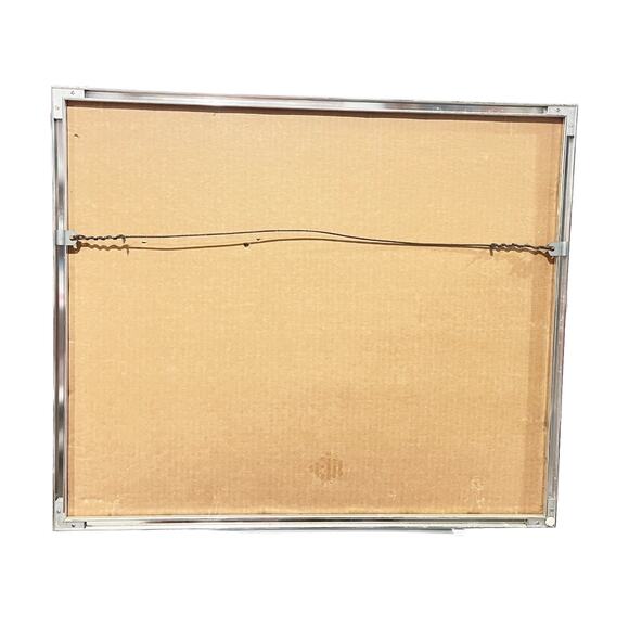 Ace Powell Native Americans At Sunset ART PRINT Numbered 692 Horses 22x26 Framed - Picture 3 of 7